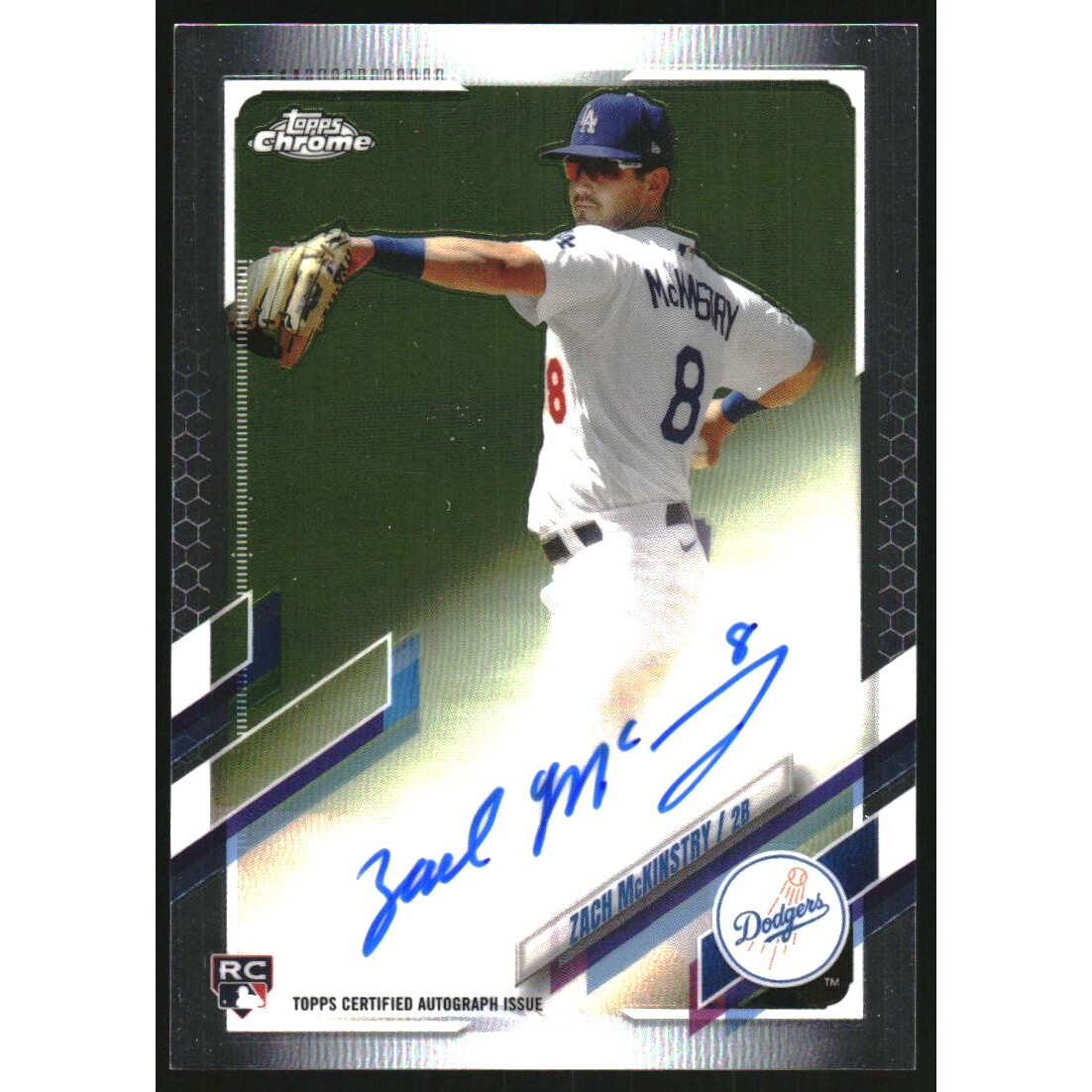 2021 Topps Chrome Rookie Autographs #RAZM Zach McKinstry