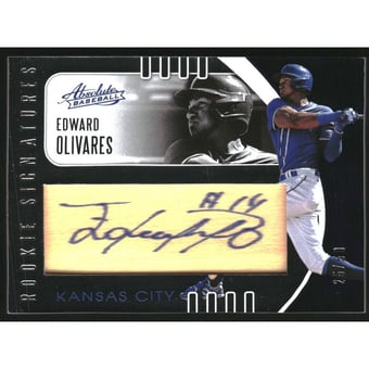 2021 Absolute Rookie Wood Signatures #111 Edward Olivares/50