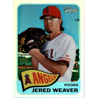 2014 Topps Heritage Chrome Refractors #140 Jered Weaver