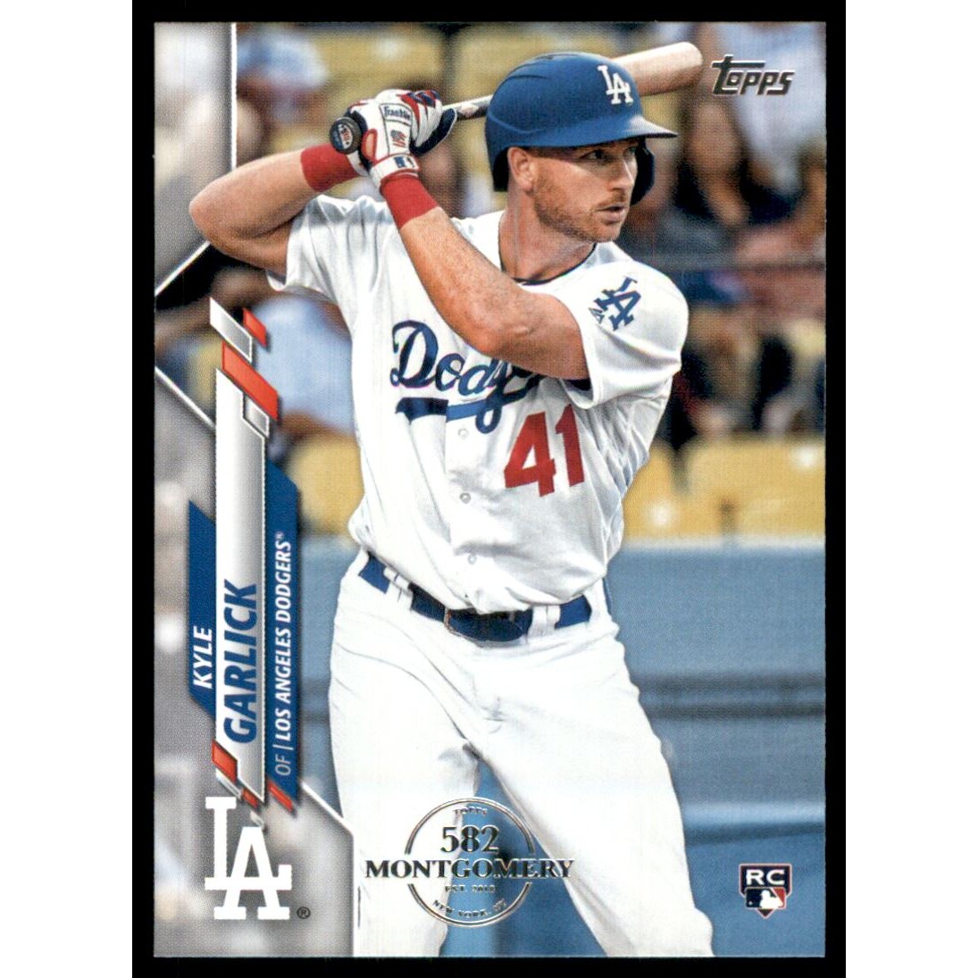 2020 Topps Factory Set 582 Montgomery Club #381 Kyle Garlick