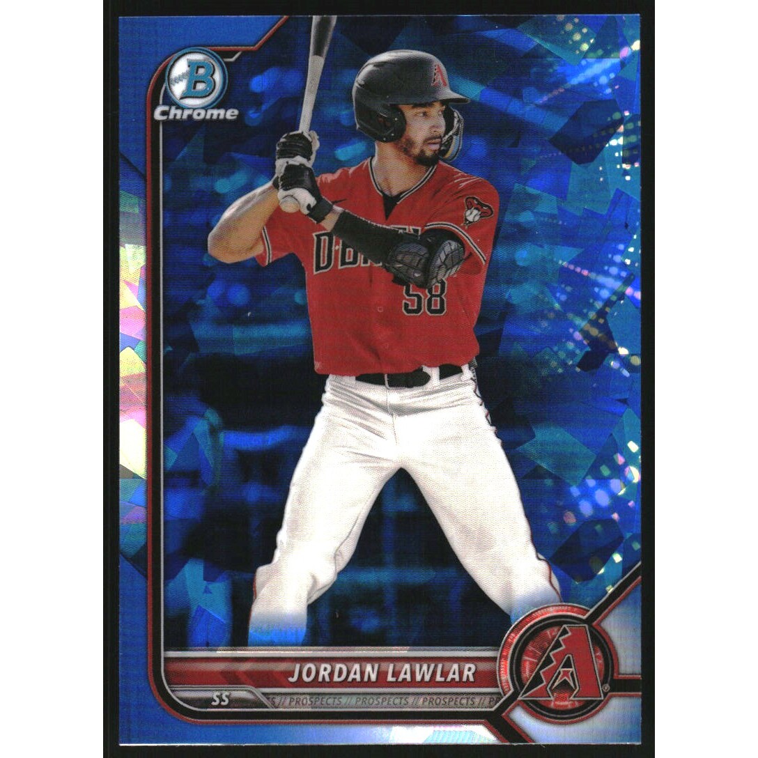 2022 Bowman Chrome Draft Sapphire #BDC78 Jordan Lawlar. rookie card picture