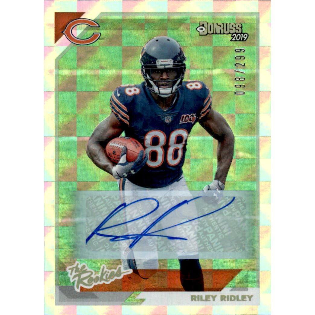 2019 Donruss The Rookies Autographs #36 Riley Ridley/299. rookie card picture