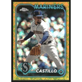 2024 Topps Chrome Logofractor Gold Refractors #129 Luis Castillo