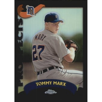2002 Topps Chrome Traded Black Refractors #T132 Tommy Marx