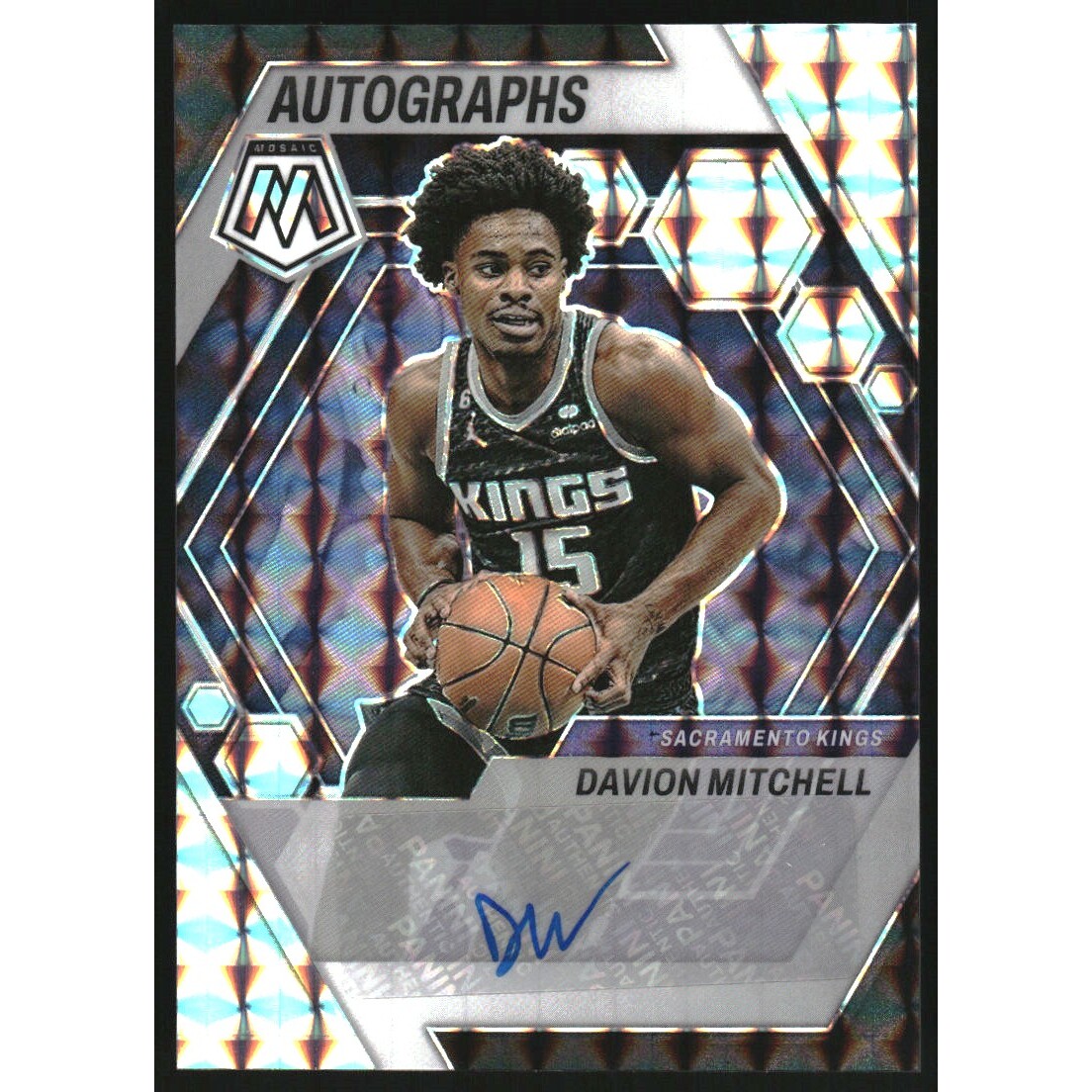 2022-23 Panini Mosaic Autographs Mosaic #24 Davion Mitchell 2022-23 Panini Mosaic Autographs Mosaic #24 Davion Mitchell