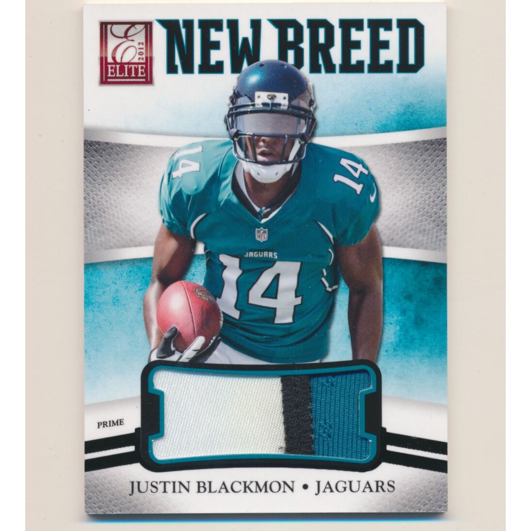 2012 Elite New Breed Jerseys Prime #4 Justin Blackmon/25