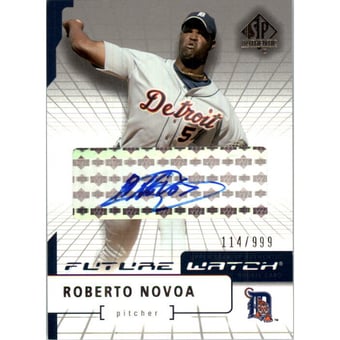 2004 SP Authentic Future Watch Autograph #103 Roberto Novoa FW