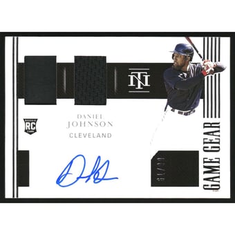 2021 Panini National Treasures Game Gear Dual Material Signatures #13 Daniel Johnson/99