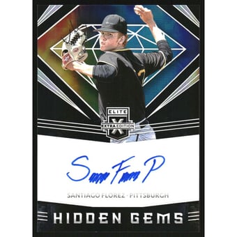 2020 Elite Extra Edition Hidden Gems Autographs #17 Santiago Florez