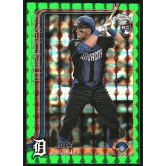 2025 Topps Chrome Green Geometric Refractors #225 Jace Jung