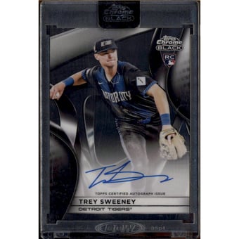 2025 Topps Chrome Black Autographs #CBATS Trey Sweeney