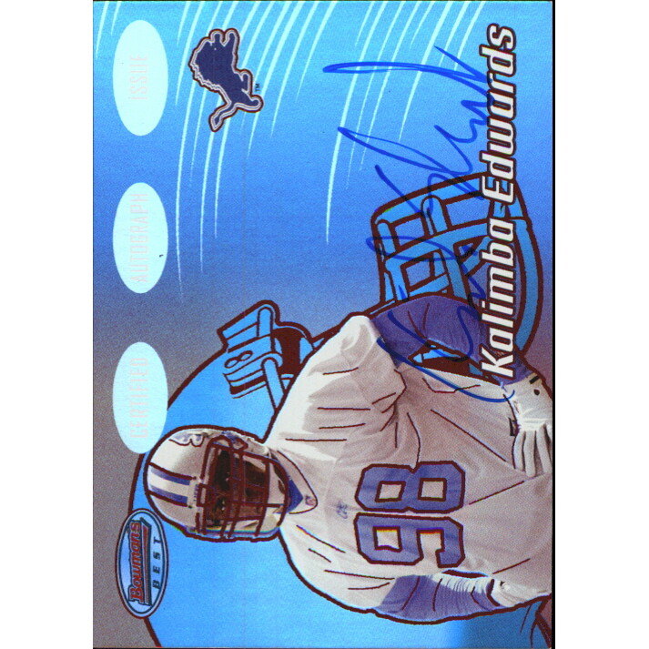 2002 Bowman's Best Red #146 Kalimba Edwards AU. rookie card picture