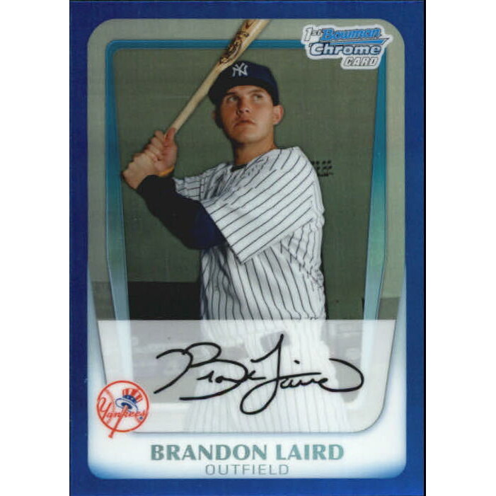 2011 Bowman Chrome Prospects Blue Refractors #BCP214 Brandon Laird