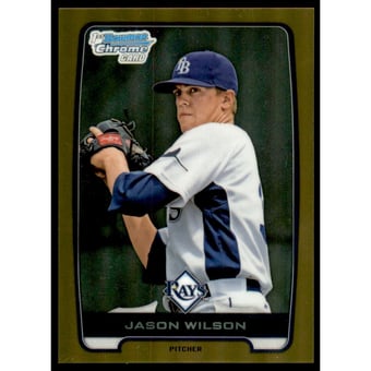 2012 Bowman Chrome Draft Draft Picks Gold Refractors #BDPP147 Jason Wilson