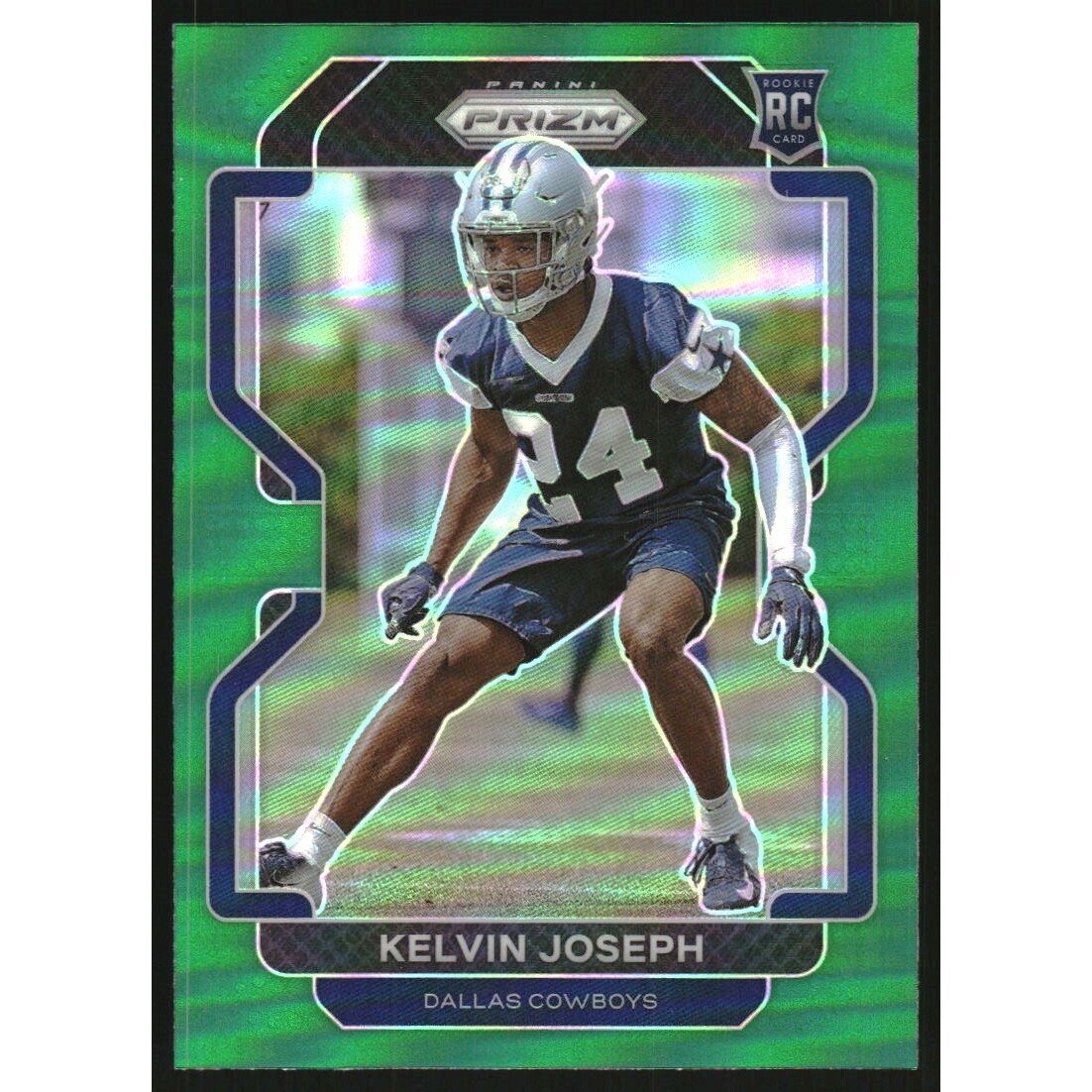 2021 Panini Prizm Prizms Green #385 Kelvin Joseph