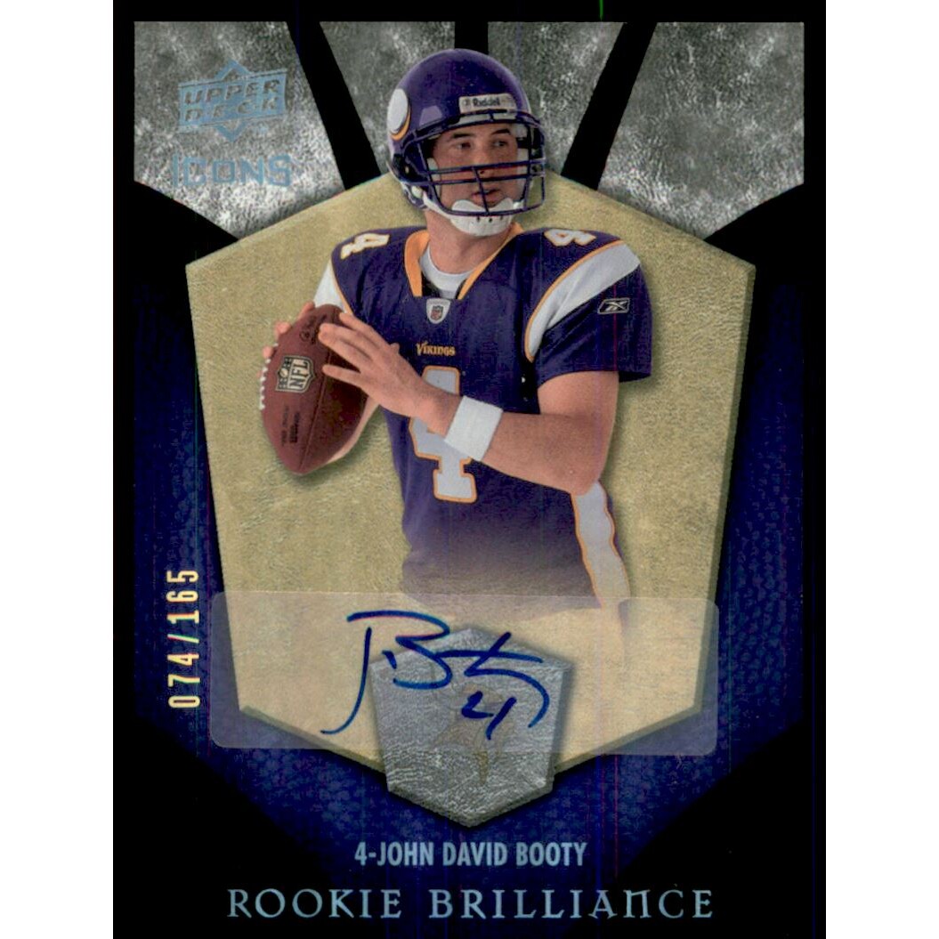 2008 Upper Deck Icons Rookie Brilliance Autographs #RB19 John David Booty/165