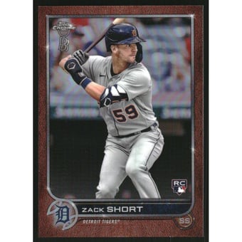 2022 Topps Chrome Ben Baller Orange Refractors #86 Zack Short