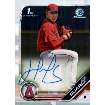 2019 Bowman Chrome Prospect Autographs #CPAJS Jose Suarez
