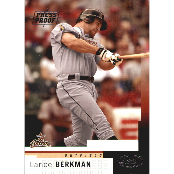 2004 Leaf Press Proofs Silver #140 Lance Berkman 2004 Leaf Press Proofs Silver #140 Lance Berkman