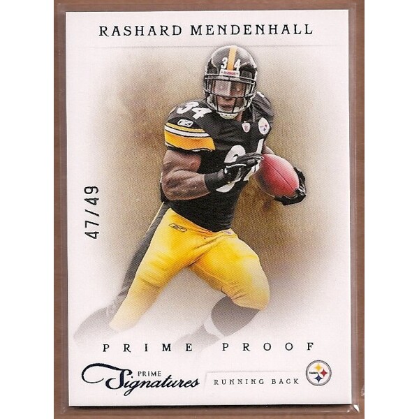 2011 Prime Signatures Prime Proof Blue #141 Rashard Mendenhall
