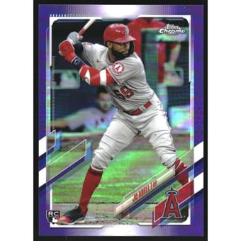 2021 Topps Chrome Purple Refractors #142 Jo Adell
