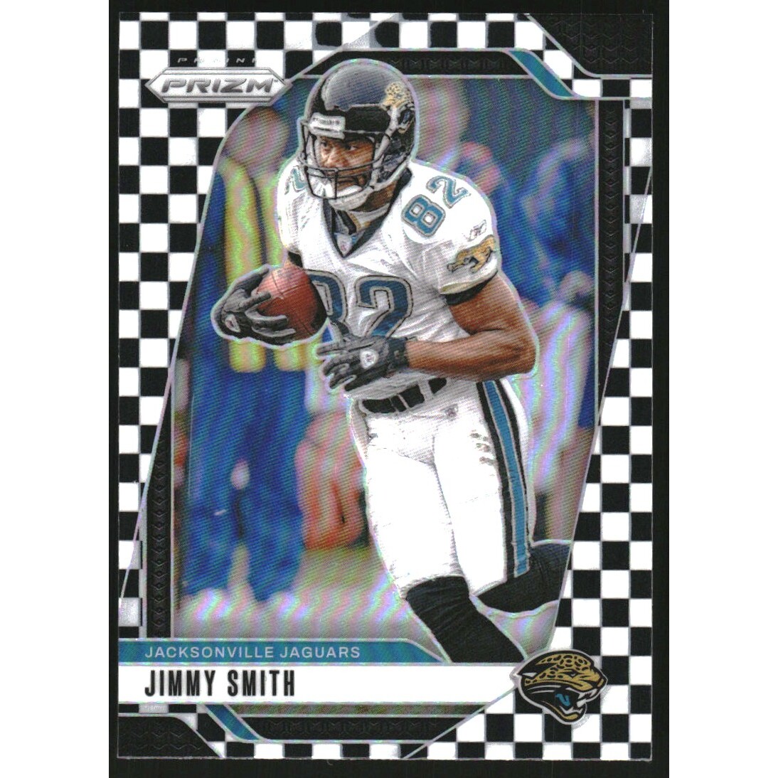 2024 Panini Prizm Prizms Black and White Checker #135 Jimmy Smith