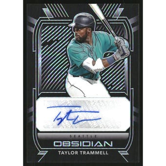2021 Panini Obsidian Autographs #5 Taylor Trammell