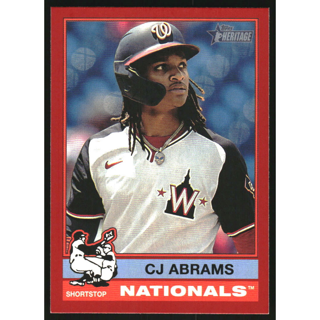 2025 Topps Heritage Red Border #237 CJ Abrams
