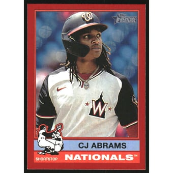 2025 Topps Heritage Red Border #237 CJ Abrams