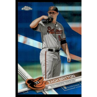 2017 Topps Chrome Blue Refractors #152 Zach Britton