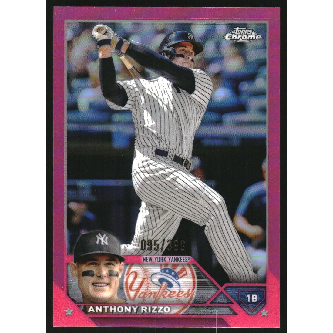 2023 Topps Chrome Magenta Refractors #191 Anthony Rizzo