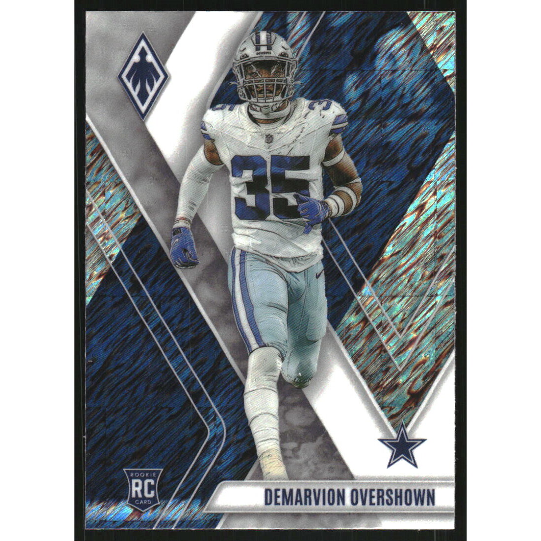 2023 Panini Phoenix White Shimmer #186 Demarvion Overshown. rookie card picture