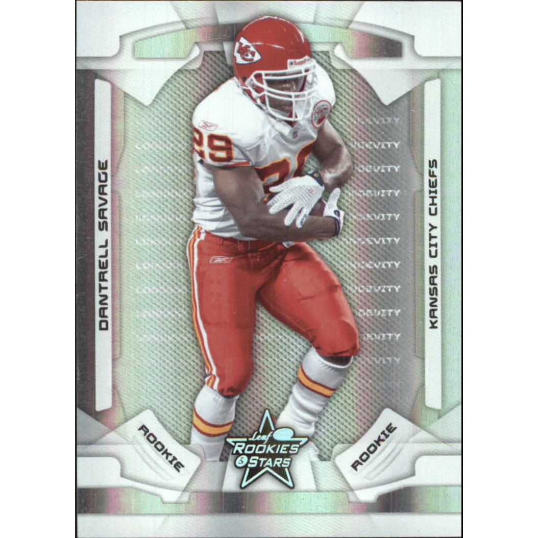 2008 Leaf Rookies and Stars Longevity Parallel Silver Holofoil #130 Dantrell Savage