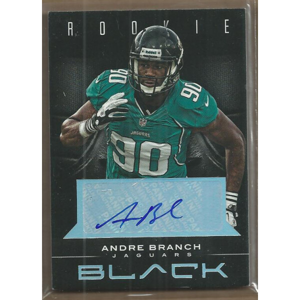 2012 Panini Black Rookie Signatures #103 Andre Branch/199