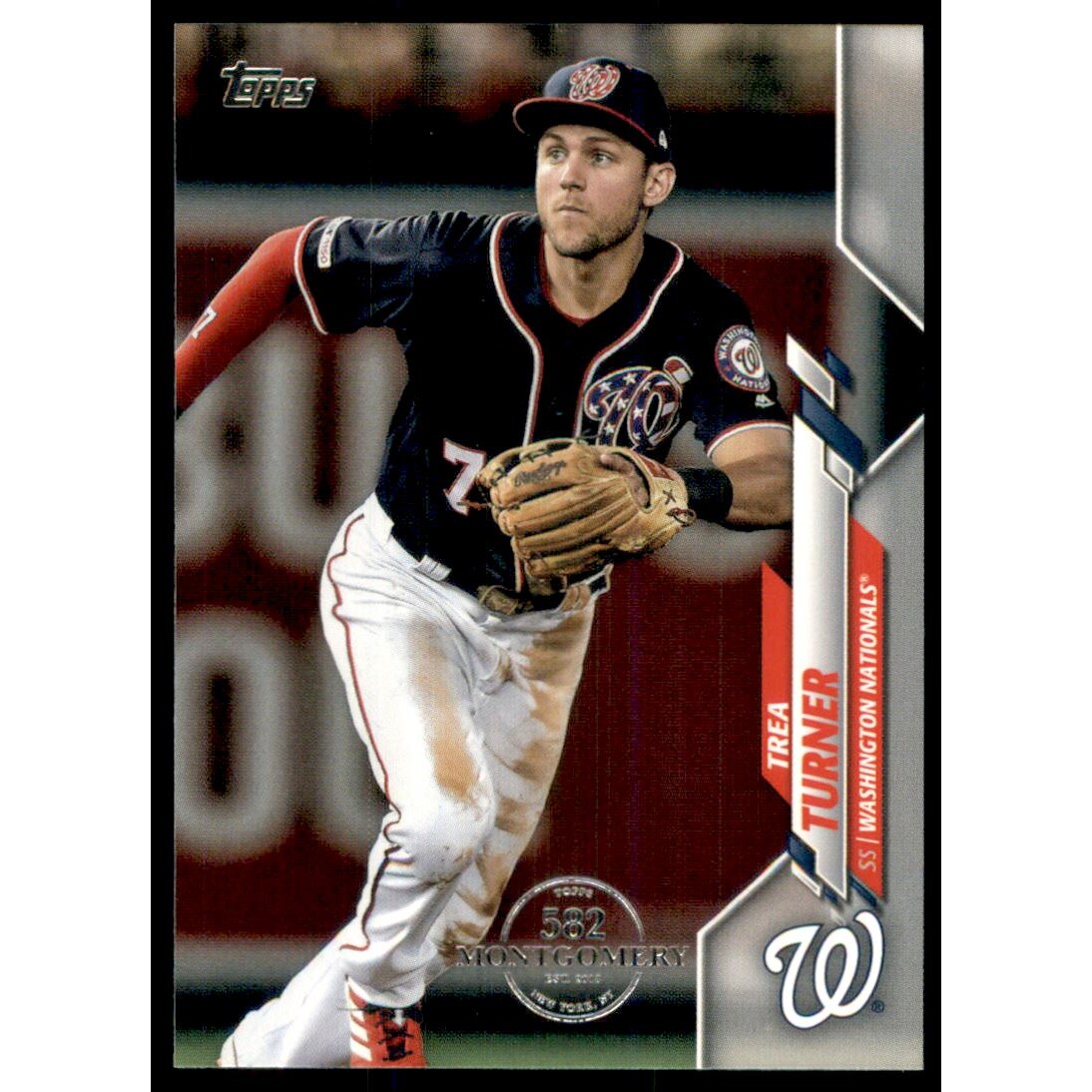 2020 Topps Factory Set 582 Montgomery Club #214 Trea Turner 2020 Topps Factory Set 582 Montgomery Club #214 Trea Turner
