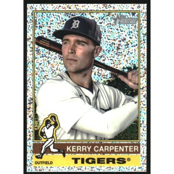 2025 Topps Heritage Chrome Silver Sparkle Refractors #226 Kerry Carpenter