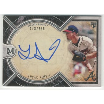 2018 Topps Museum Collection Archival Autographs #AALSI Lucas Sims/299