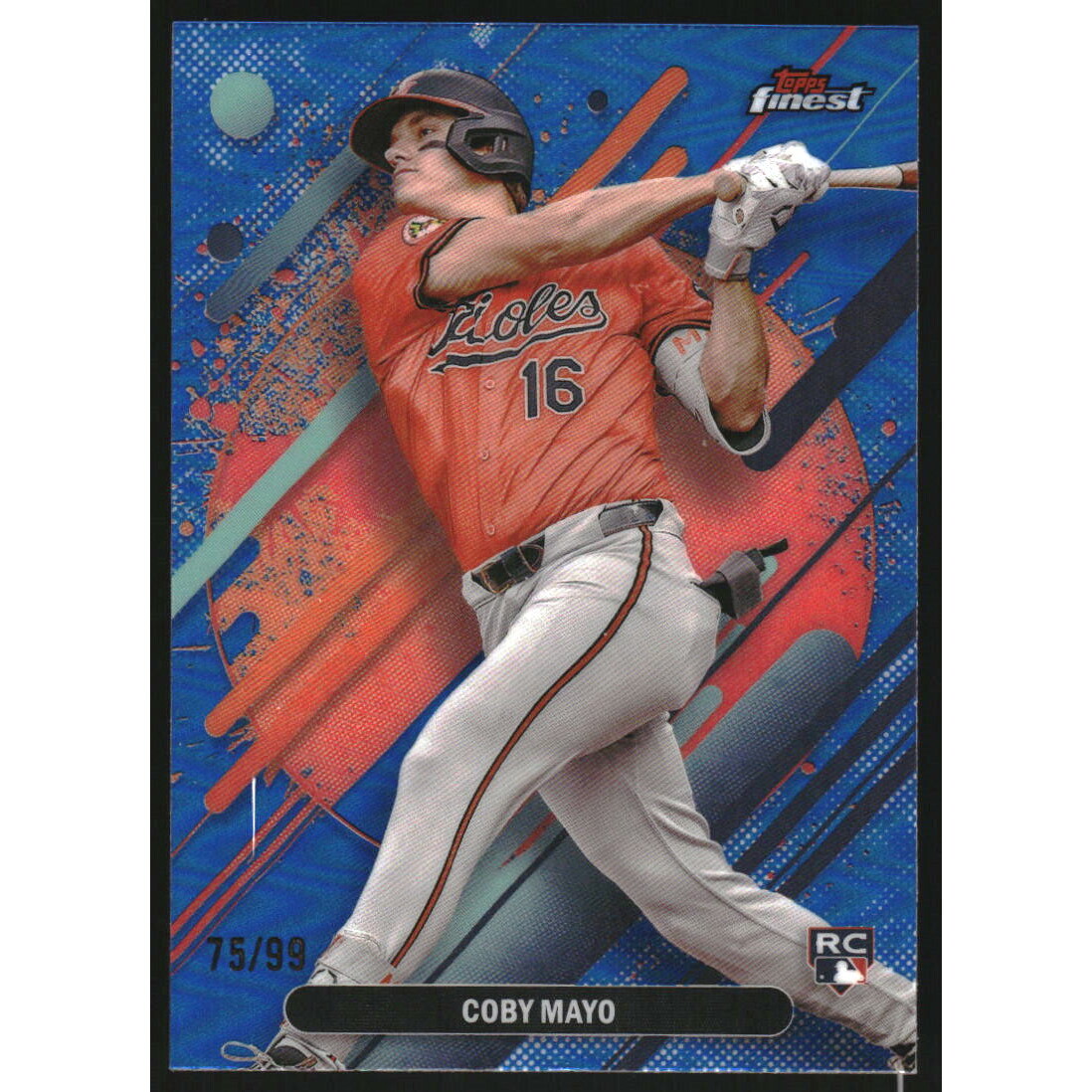 2025 Finest Blue Refractors #255 Coby Mayo