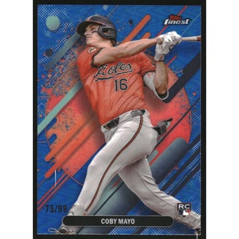 2025 Finest Blue Refractors #255 Coby Mayo