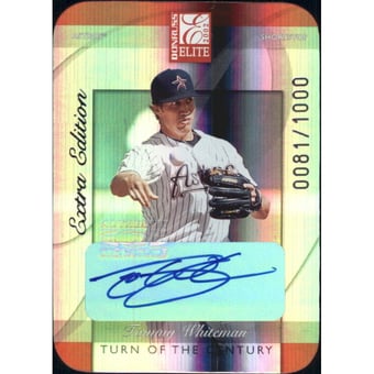 2002 Donruss Elite Turn of the Century Autographs #258 Tommy Whiteman/100*