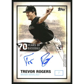 2021 Topps 70 Years of Baseball Autographs #70YATR Trevor Rogers S2