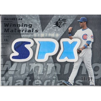 2007 SPx Winning Materials 99 Silver #DL Derrek Lee/99