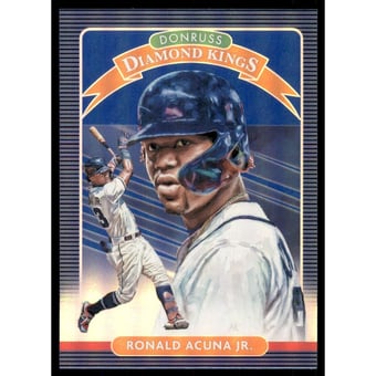 2020 Donruss Holo Blue #8 Ronald Acuna Jr. DK
