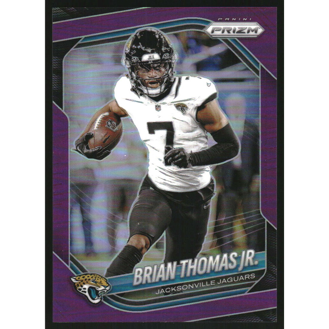 2025 Panini Prizm Prizms Purple #2 Brian Thomas Jr.
