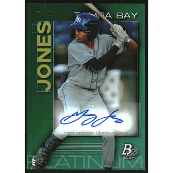 2020 Bowman Platinum Top Prospect Autographs Green #TOP53 Greg Jones