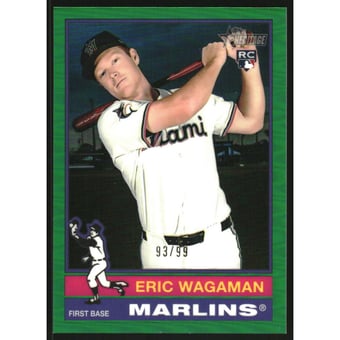 2025 Topps Heritage Chrome Green Refractors #679 Eric Wagaman