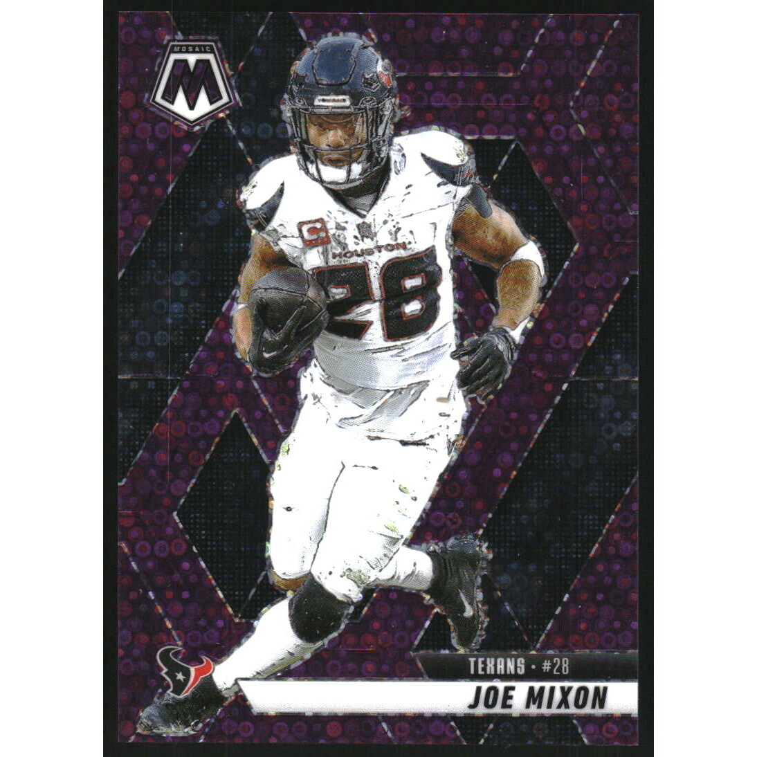 2025 Panini Mosaic Mosaic No Huddle Purple #120 Joe Mixon