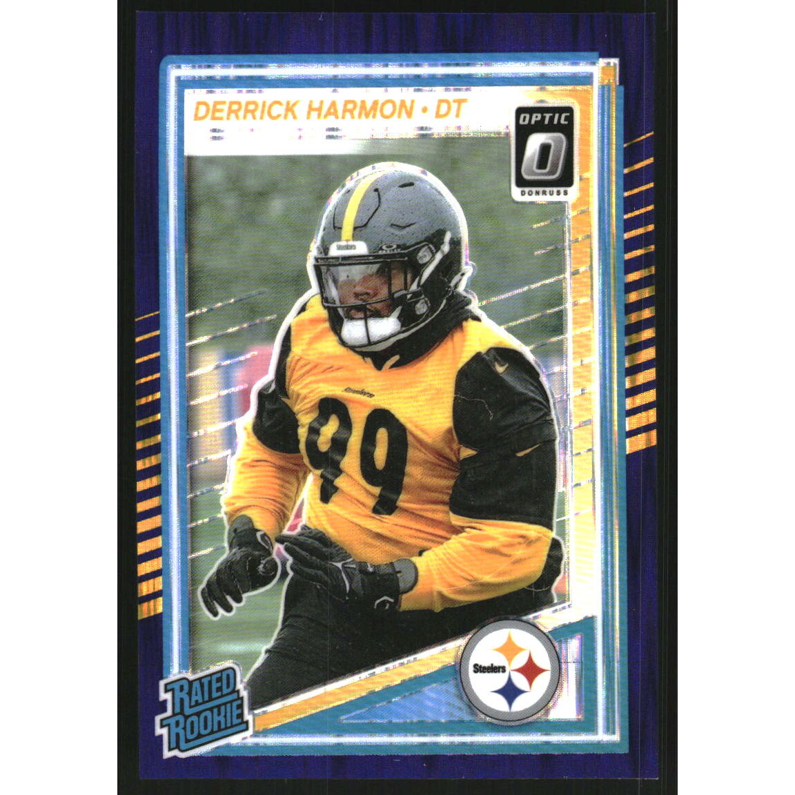2025 Donruss Optic Purple Shock #257 Derrick Harmon RR