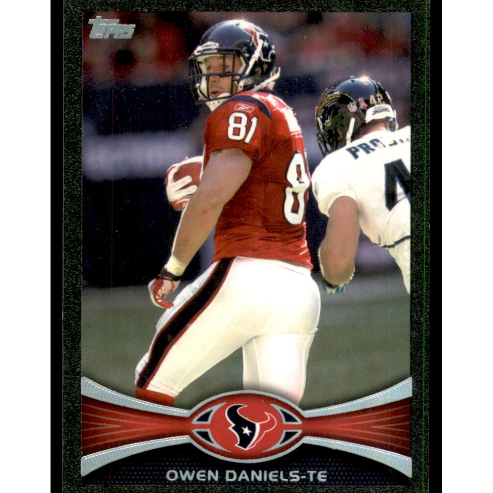 2012 Topps Black #12 Owen Daniels. rookie card picture