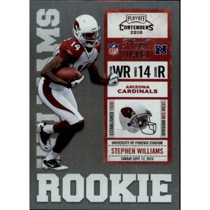2010 Playoff Contenders Playoff Ticket #191 Stephen Williams